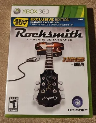 Rocksmith Authentic Guitar Games Best Buy Exclusive (Xbox 360) Sealed! Free Ship • $21.95