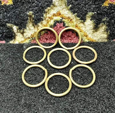 Lot Of 8 1 1/8 ID  1/8  Craft Metal Rings Multipurpose Welded O-Rings Tarnished • $1.75