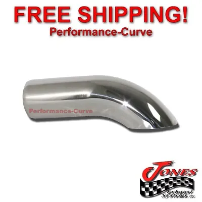 Stainless Steel Exhaust Tip Turn Down 2.25  Inlet - 2.5  Outlet - 9  Long • $26.95