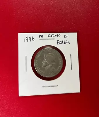 1996 Panama Vn Cvarto De Balboa - Nice Collector Grade World Coin !!! • $4.95