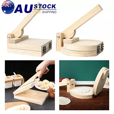 Wooden Tortilla Press Manual Dumpling Presser Maker • $21.87