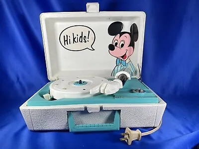 1960/70 WORKING Vintage General Electric Walt Disney Mickey Mouse Record Player • $39.99