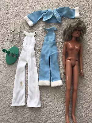 Vintage 1977 Airfix/Mego Farrah Fawcett Doll With Original Outfit & Doll Stand • £79.99