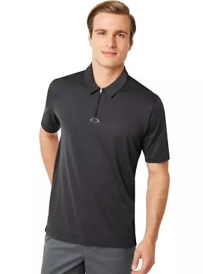 $33.96 • Buy Oakley - PERF ELLIPSE Mens Polo Golf Shirt - S  - 434340-01S - BLACK - S.I