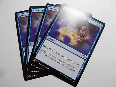 Ancestral Reminiscence X4 MTG LCI Blue Common Sorcery NM/M • $1.69