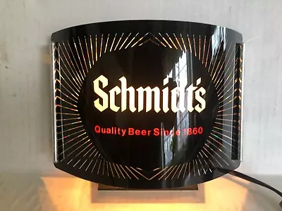 Schmidts Beer Philadelphia Lighted Beer Sign Light Cash Register Bar. Excellent! • $69.99