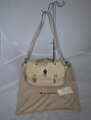 Mulberry Cotton Tweed Weave Padlock Magnetic Tillie Womens Shoulder Handbag Bag • £360