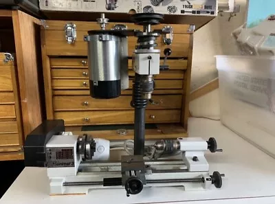 Emco Unimat 3 Mini Lathe With Milling Attachment And Extra Motor And Accessories • $1100