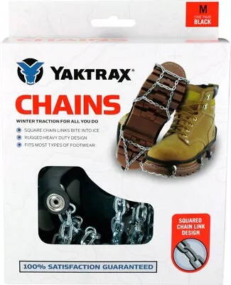 YakTrax Boot Traction Chains - Perfect For Ice Fishing Choose Size M - XL - NEW! • $24.95