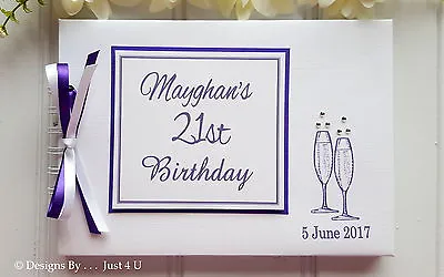 Personalised Milestone Birthday Guest Book *photo Scrapbook Album • £17.99