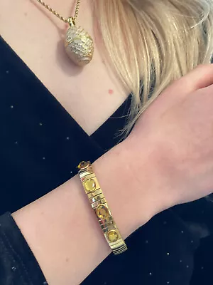 Peach Egg Necklace + Citrine Bracelet For Daughter Birthday 24k GOLD Handmade  • $99