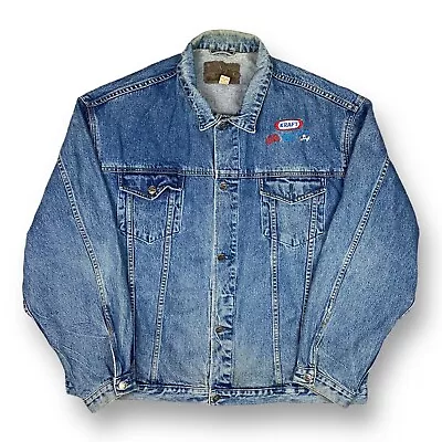 Vintage 90s Kraft Kool Aid Caprisun Denim Jacket Men’s Size 2XL Made In USA • $25.99