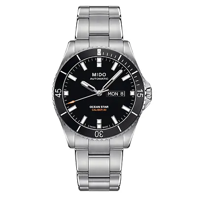 Mido Ocean Star Automatic Black Dial Stainless Men's Diver Watch M0264301105100 • $699.95