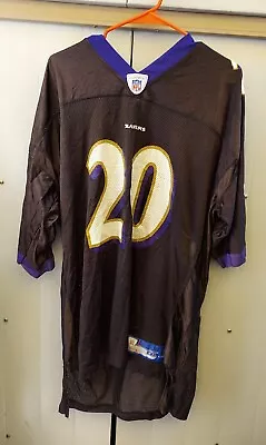 Baltimore Ravens Ed Reed #20 Black Jersey 2xl Reebok NFL Football Maryland • $39.99