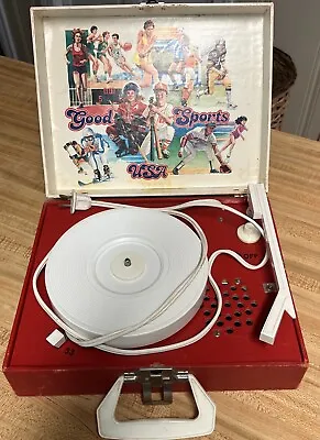Vintage DeJay SP-23 Kids Good Sports USA Record Player Works! No Needle • $30
