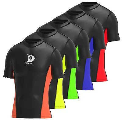 £8.89 • Buy Mens Compression  Base Layer Top Half Sleeve Thermal Gym Sports Shirt