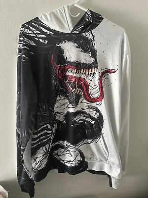 Men's Marvel Venom Pullover Hoodie 3D All Over Print Hoodie Sweatshirt - XL • $19.99
