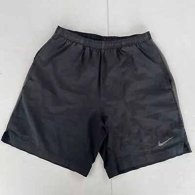 Nike Shorts Small Black Mens Lightweight Running Pockets Gym Sports • £7.88