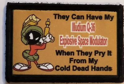 Marvin The Martian 2A Morale Patch Tactical Army Military Hook Flag USA • $8.49