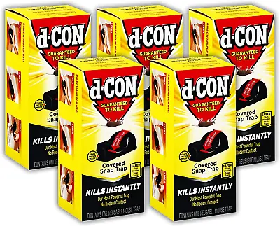 D - CON Ultra Set Covered Snap Trap For Mouse Pack Of 5 • $34.99