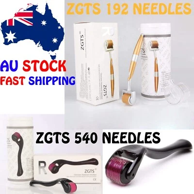 Zgts Titanium Derma Roller 540 Or 192 Micro Needles Anti Aging Scars Dermaroller • $21.07