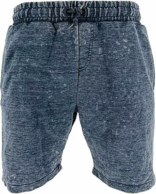 Republic Blue Mens Cotton Blend Casual Fleece Shorts Lounge With Pockets... • $13.99