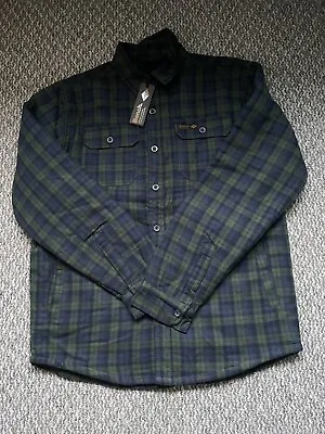 NWT Mens Bench Shirt Size Large Quilted Jacket Lumberjack Button Green Check (28 • £34.99