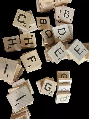 Scrabble  Tile Replacement Game Pieces YOU PICK Letters DIY Crafting Crafts • $1.25