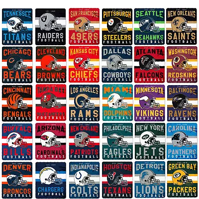 New NFL Football SOFT Fleece Throw Blanket 50  X 60  Pick Your Team - ON SALE • $24.97