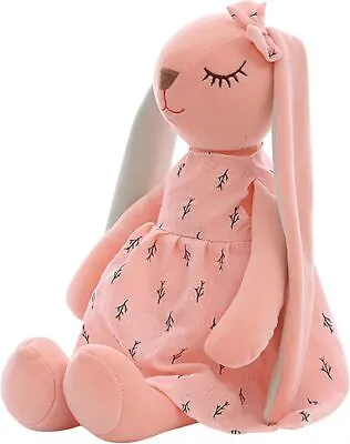 Bunny Teddy Plush Toy Cute Rabbit Stuffed Animal Soft Toy Easter Home Decor UK • £8.59