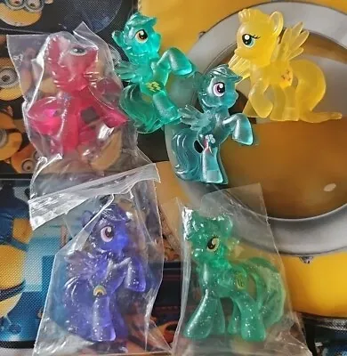 My Little Pony 6 MINI FIGURE Lot Blind Bag Glitter And Transparent • $23.50