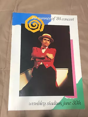 Elton John Wembley Stadium Summer Of '84 6/30/1984 Program & Ticket Stub RARE • $75