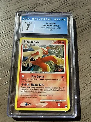 Pokémon Blaziken Holo Great Encounters CGC 7 • $1