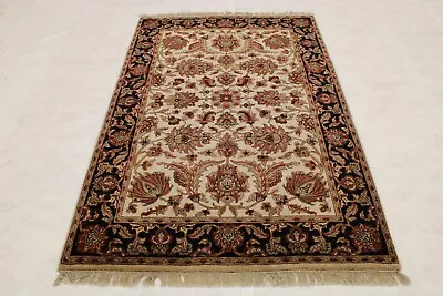 4'0  X 6'0  Ft. Jaipur Vegetable Dye Hand Knotted Oriental Wool Authentic Rug • $360