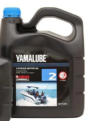 $62.99 • Buy Yamaha Yamalube 2C TC-W3 2 Stroke Outboard Motor Marine Oil 4 Litre