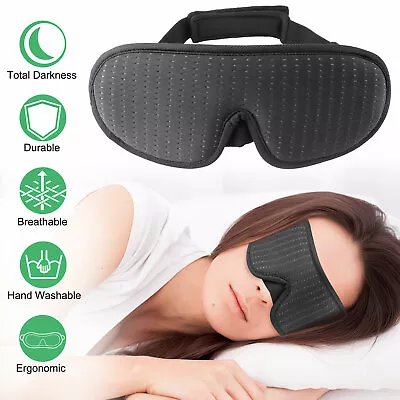 $8.97 • Buy Sleep Eye Mask Blindfold Night Sleep Mask Eye Shade Cover For Rest Relax Travel