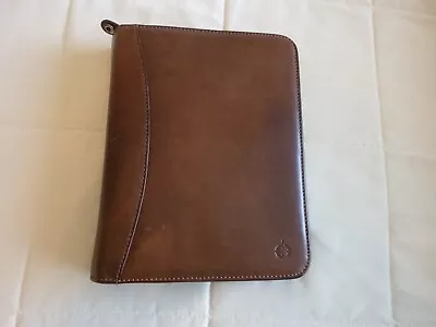 Franklin Covey Planner 7 Ring Binder- LEATHER - Made In USA • $13.50