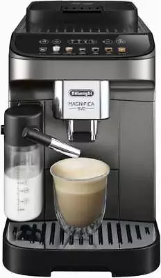 $959 • Buy Delonghi Magnifica Evo Fully Automatic Titanium Black Coffee Machine ECAM29083TB