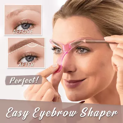 £3.52 • Buy EYEBROW STENCIL | Glamza Makeup Eyebrow Shaper Reusable Template Contour Tool