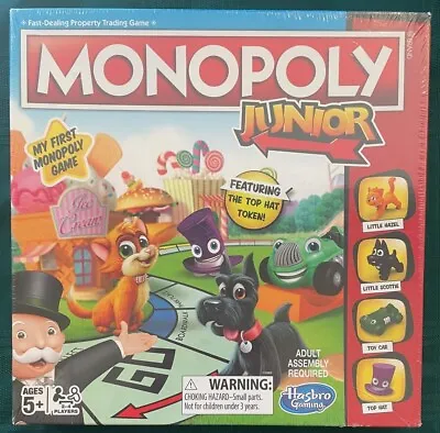 Monopoly Junior Board Game BRAND NEW SEALED UPC 630509636679 • $8.99