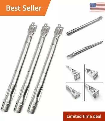Universal Stainless Steel Gas Grill Burner - Pack Of 3 - Extends From 14  To 19  • $67.99