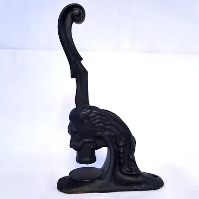 Vintage Cast Iron Lion Head Press Stamp Seal • $47.49