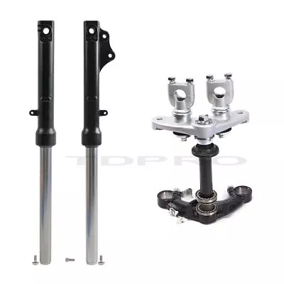 520mm Front Forks + Triple Tree For Disc Brake CRF50 Dirt Pit Bike Atomik 70 110 • $145.99