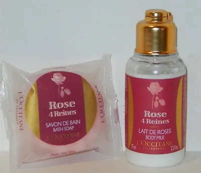 L'occitane Rose 4 Reines Gift Set ~ Body Milk Lotion And Bath Soap  • $15.99