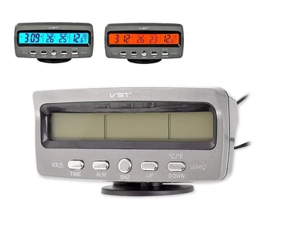 £16.49 • Buy 1pcs 12V Car Thermometer Digital Compass LCD Display Multiple Function Universal