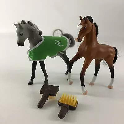 Grand Champions Model Horses 4.5  Pony Lot Hair Brushes Blanket Vintage 90s Toy • $21.96