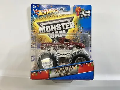 2012 Hot Wheels Monster Jam Holiday Edition Tasmanian Devil NIB Snow Tires • $17.99