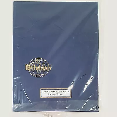 Original McIntosh XLS 360-340-320-350 Manual (New Old Stock) • $25