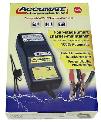 £59.95 • Buy Accumate 6Volt 12Volt Battery Optimiser Charger Motorcycle Car Classic