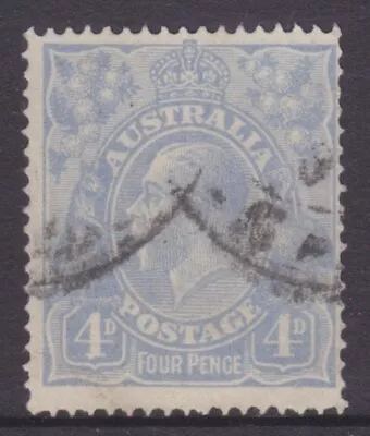 KGV Heads Single Wmk 4d Blue Used SG 65 (5CE) • $2.95